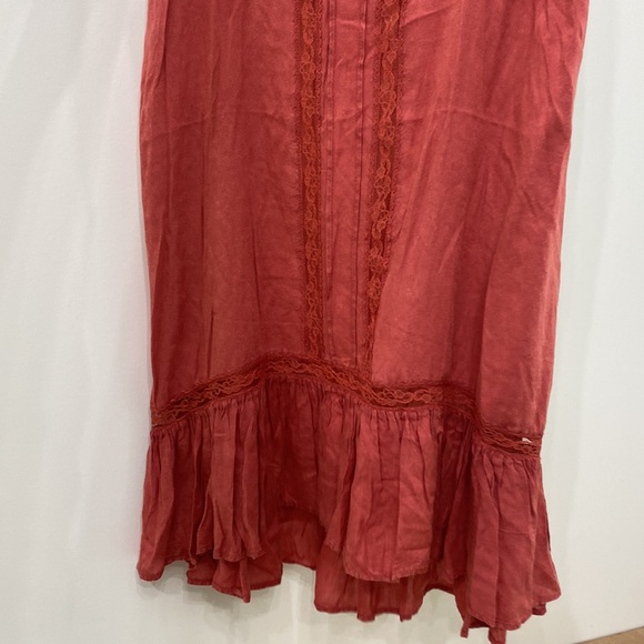 Vintage Rust Baby Doll Dress - Picture 8 of 9